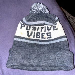 Charla Vail positive vibes beanie